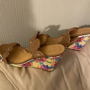 Jack Rogers Wedge Sandals.